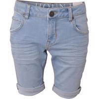 HOUND straight shorts light blue denim forfra 💙 Klassiske jeansshorts med moderne pasform